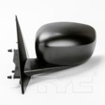 Left Mirror outside rear view Power; w/o Heat; Non-Folding; Textured Black - DODGE CHARGER 2008-2010