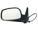 Left Mirror outside rear view Power; Folding; Heated; 6x9; Textured Black - DODGE DAKOTA 2003-2004