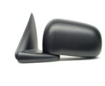 Left Mirror outside rear view Manual; Folding; Black - DODGE DAKOTA 2005-2010