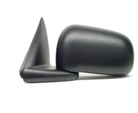 Left Mirror outside rear view Manual; Folding; Black - DODGE DAKOTA 2005-2010