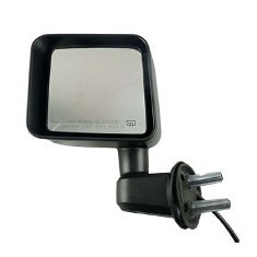 Left Mirror outside rear view Power; Heated; Textured - JEEP WRANGLER 2014-2014