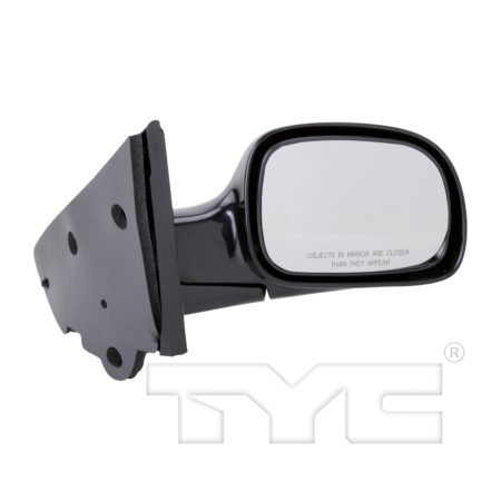 Right Mirror outside rear view manual; black - CHRYSLER TOWN & COUNTRY 2001-2007