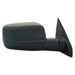 Right Mirror Outside Rear View Manual; w/o Towing; Textured Black - RAM 1500 2011-2012