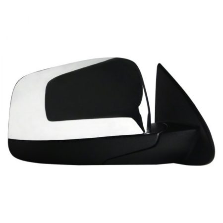 Right Mirror outside rear view Power; Heated; w/o Blind Spot Detection; Code GTS; Chrome - DODGE DURANGO 2014-2022