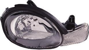 Left Headlamp assy composite w/black bezel - DODGE NEON 2001-2001