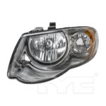 Left Headlamp assy composite w/119 inch wheelbase - CHRYSLER TOWN & COUNTRY 2005-2007