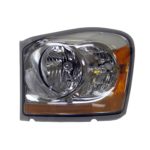 Left Headlamp assy composite all; w/o Integrated Marker Lamp - DODGE DURANGO 2006-2006