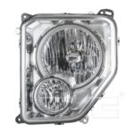 Left Headlamp assy composite w/Fog Lamps; Oval Bulb Shield - JEEP LIBERTY 2008-2012