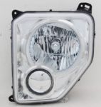 Left Headlamp assy composite w/o Fog Lamps; Oval Bulb Shield - JEEP LIBERTY 2008-2012
