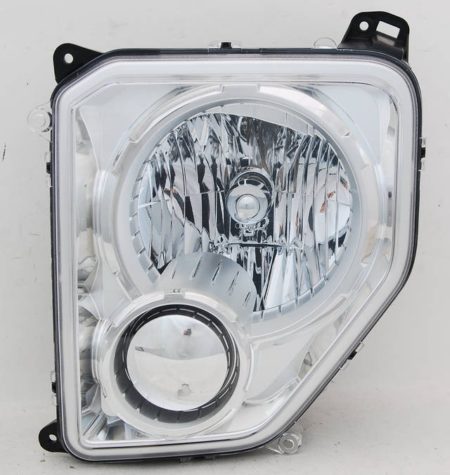 Left Headlamp assy composite w/o Fog Lamps; Oval Bulb Shield - JEEP LIBERTY 2008-2012