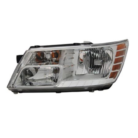 Left Headlamp Assy Composite Code LME; Chrome Trim - DODGE JOURNEY 2009-2020