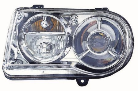Left Headlamp assy composite 300; Halogen; w/Delay Option; From 11-1-08 - CHRYSLER 300 2009-2010