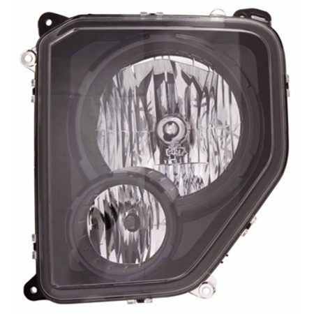 Left Headlamp assy composite w/Black Bezel - JEEP LIBERTY 2010-2012