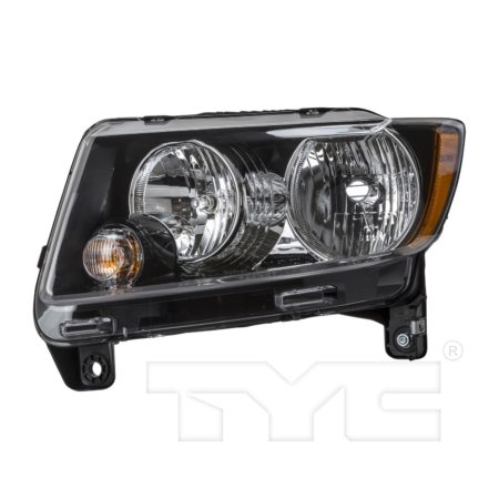 Left Headlamp assy composite Standard Type; Code LMB; w/Black Trim - JEEP COMPASS 2013-2017
