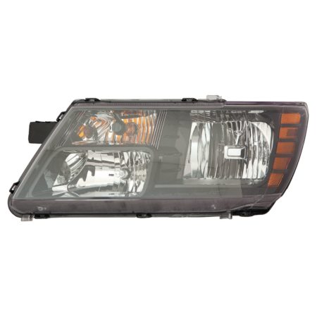 Left Headlamp assy composite Halogen Quad Lamps; Code LME; w/Black Trim - DODGE JOURNEY 2014-2020