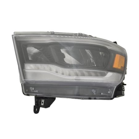 Left Headlamp Assy Composite LED; Standard; Black Trim - RAM 1500 2019-2022