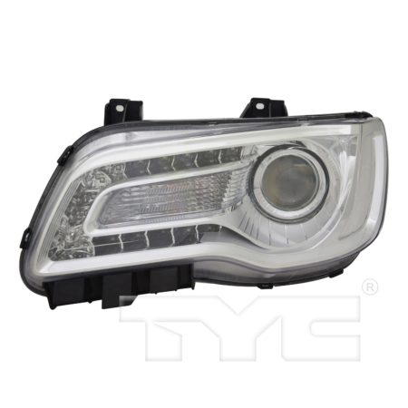 Left Headlamp assy composite Halogen; Code [LMC]/[MFP]; Projector Type; Chrome Bezel - CHRYSLER 300 2018-2022