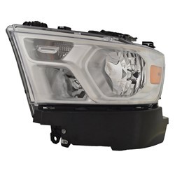 Left Headlamp assy composite Halogen; Chrome Trim - RAM 1500 2019-2022