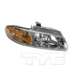 Right Headlamp assy composite w/o quad headlamps; w/o daytime running lights - PLYMOUTH VOYAGER 2000-2000