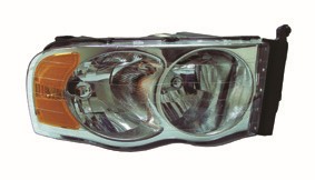 Right Headlamp assy composite includes park/signal/marker lamps - DODGE RAM 1500 2004-2005