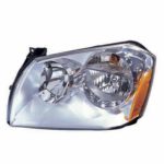 Right Headlamp assy composite 5.7L; Chrome Bezel - DODGE MAGNUM 2005-2007