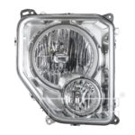 Right Headlamp assy composite w/Fog Lamps; Oval Bulb Shield - JEEP LIBERTY 2008-2012