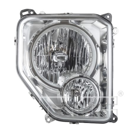 Right Headlamp assy composite w/Fog Lamps; Oval Bulb Shield - JEEP LIBERTY 2008-2012