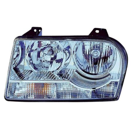 Right Headlamp assy composite 2.7L/3.5L; Halogen; w/o Delay Option; w/Bulb - CHRYSLER 300 2009-2010