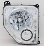 Right Headlamp assy composite w/o Fog Lamps; Oval Bulb Shield - JEEP LIBERTY 2008-2012