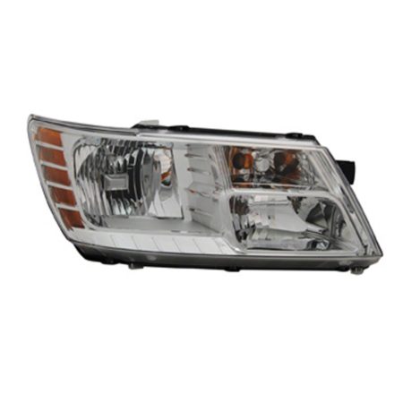 Right Headlamp Assy Composite Code LME; Chrome Trim - DODGE JOURNEY 2009-2020