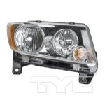 Right Headlamp assy composite Halogen CAPA - JEEP GRAND CHEROKEE 2011-2013