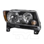 Right Headlamp assy composite Standard Type; Code LMB; w/Black Trim - JEEP COMPASS 2013-2017