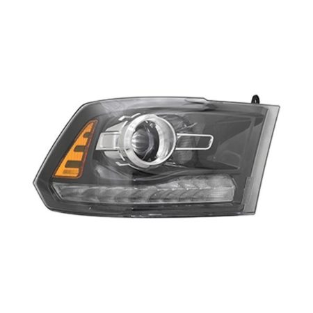 Right Headlamp assy composite Projector Type; Black - RAM 1500 CLASSIC 2019-2022