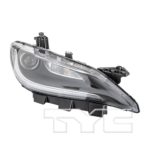 Right Headlamp assy composite Halogen; w/LED DRL; Chrome Trim CAPA - CHRYSLER 200 2016-2017