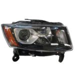 Right Headlamp assy composite Halogen; Std Type; Black - JEEP GRAND CHEROKEE 2014-2016