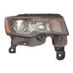 Right Headlamp Assy Composite Std Type; Black