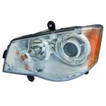 Left Headlamp lens/housing HID; North America Spec (Code LMP) - CHRYSLER TOWN & COUNTRY 2008-2016