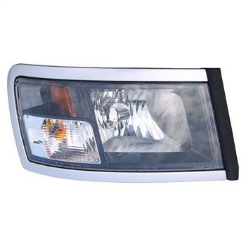 Left Headlamp lens/housing w/Black Bezel - DODGE DAKOTA 2008-2010