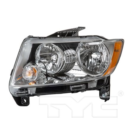 Left Headlamp lens/housing Halogen; Code LMB; w/o Leveling - JEEP COMPASS 2011-2013