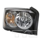 Right Headlamp lens/housing w/Black Bezel - DODGE DAKOTA 2006-2007