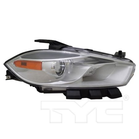 Right Headlamp lens/housing Halogen; Code LMC; Code MFP; Chrome Bezel - DODGE DART 2016-2016