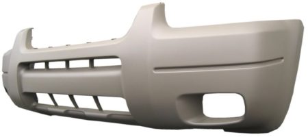 Front bumper cover XLT|TITANIUM; w/Fog Lamps; w/o Lip Mldg Holes; Light Gray - FORD ESCAPE 2001-2004