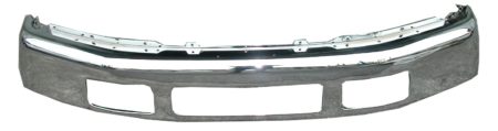 Front bumper face bar F250/F350; w/o fender flare holes; bright - FORD F-250 SUPER DUTY 2005-2007