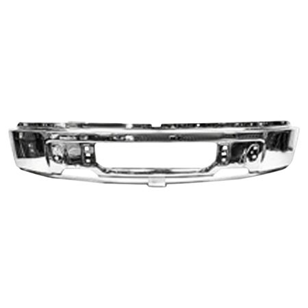 Front Bumper Face Bar W/O Fog Lamps; Chrome - FORD F-150 2009-2014