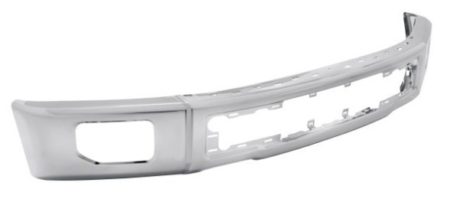 Front Bumper Face Bar W/O End Caps; W/Fog Lamps; Chrome - FORD F-150 2015-2015