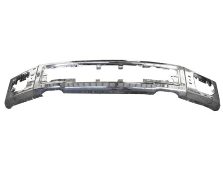 Front bumper face bar CREW CAB|EXTENDED CAB; w/End Caps; Chrome - FORD F-150 2015-2017