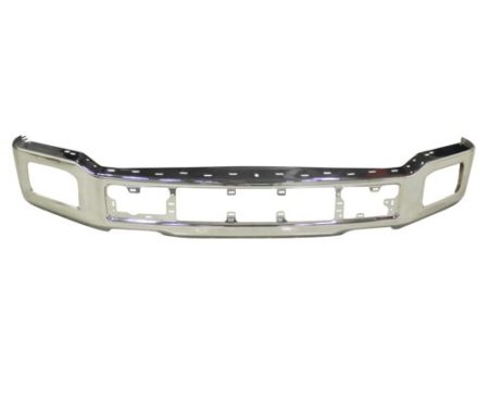 Front bumper face bar XLT|LARIAT|PLATINUM; w/Fog Lamps; Chrome - FORD F-150 2018-2020
