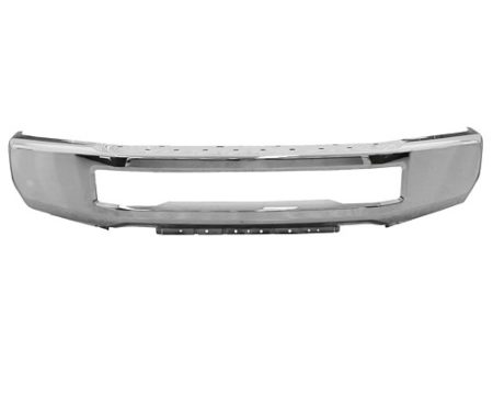 Front bumper face bar w/Fender Flares; w/o Fog Lamps; Chrome - FORD F-450 SUPER DUTY 2017-2019
