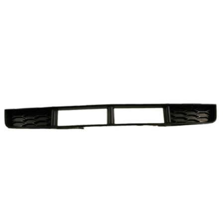 Front bumper grille lower cover grille; w/fog lamps; matte-black - FORD FOCUS 2000-2004