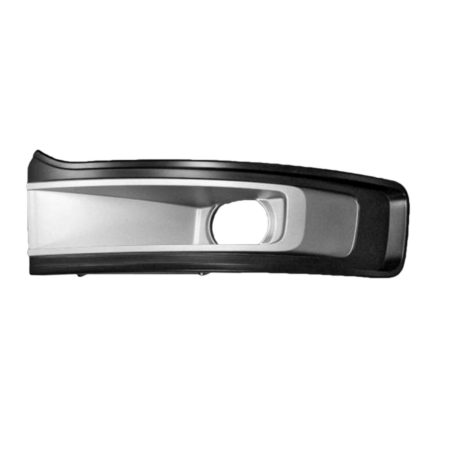 Left Front bumper insert Fog Lamp Bezel; Chrome - FORD FLEX 2013-2019